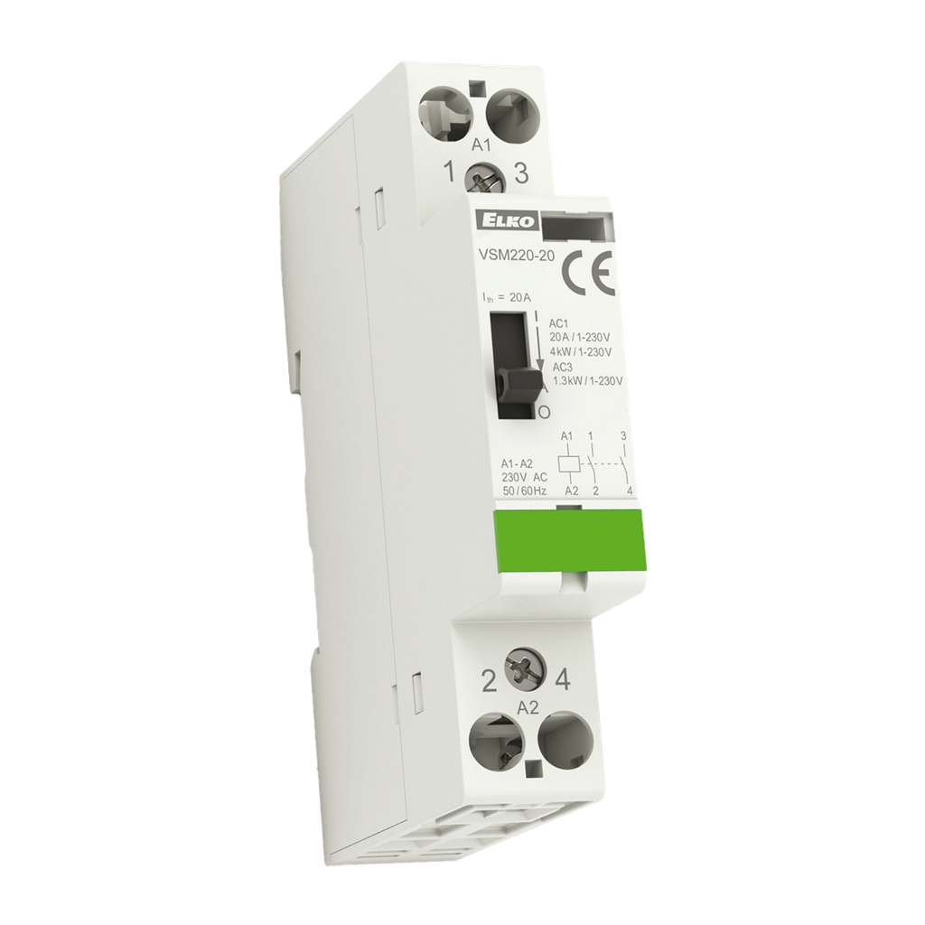 [209970700064] VSM220-20 24V AC - Installation contactor with manual control