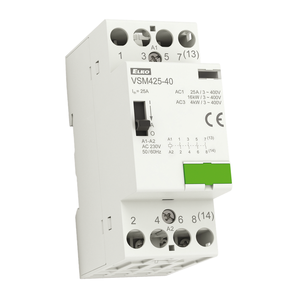 [209970700083] VSM425-04 24V AC - Installation contactor with manual control