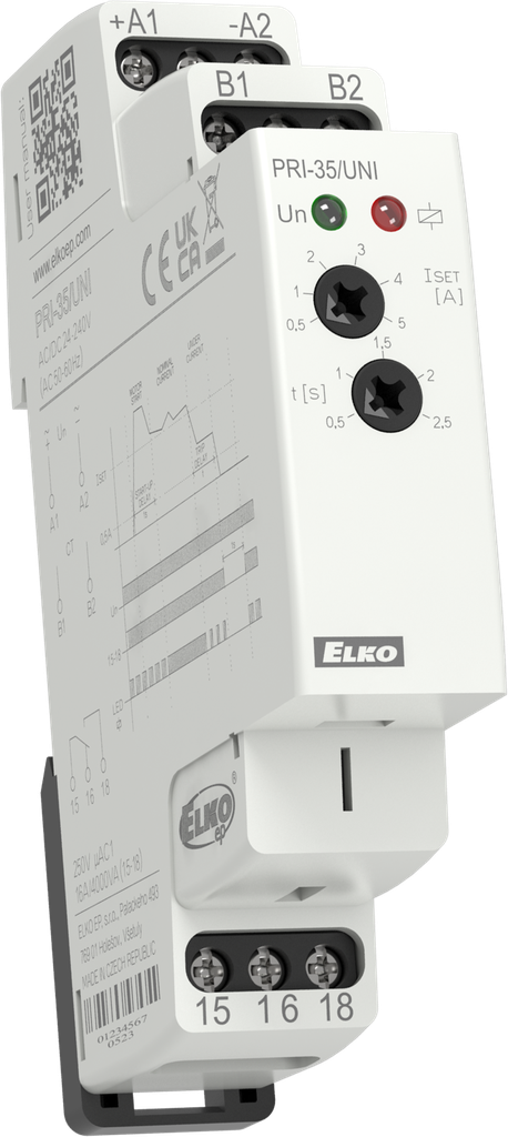 [8271] PRI-35 - Undercurrent monitoring relay in 1P - AC by external CT