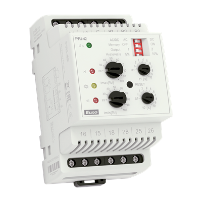 [8535] PRI-42/UNI - Current monitoring relay of Imin and Imax in 1P - AC/DC