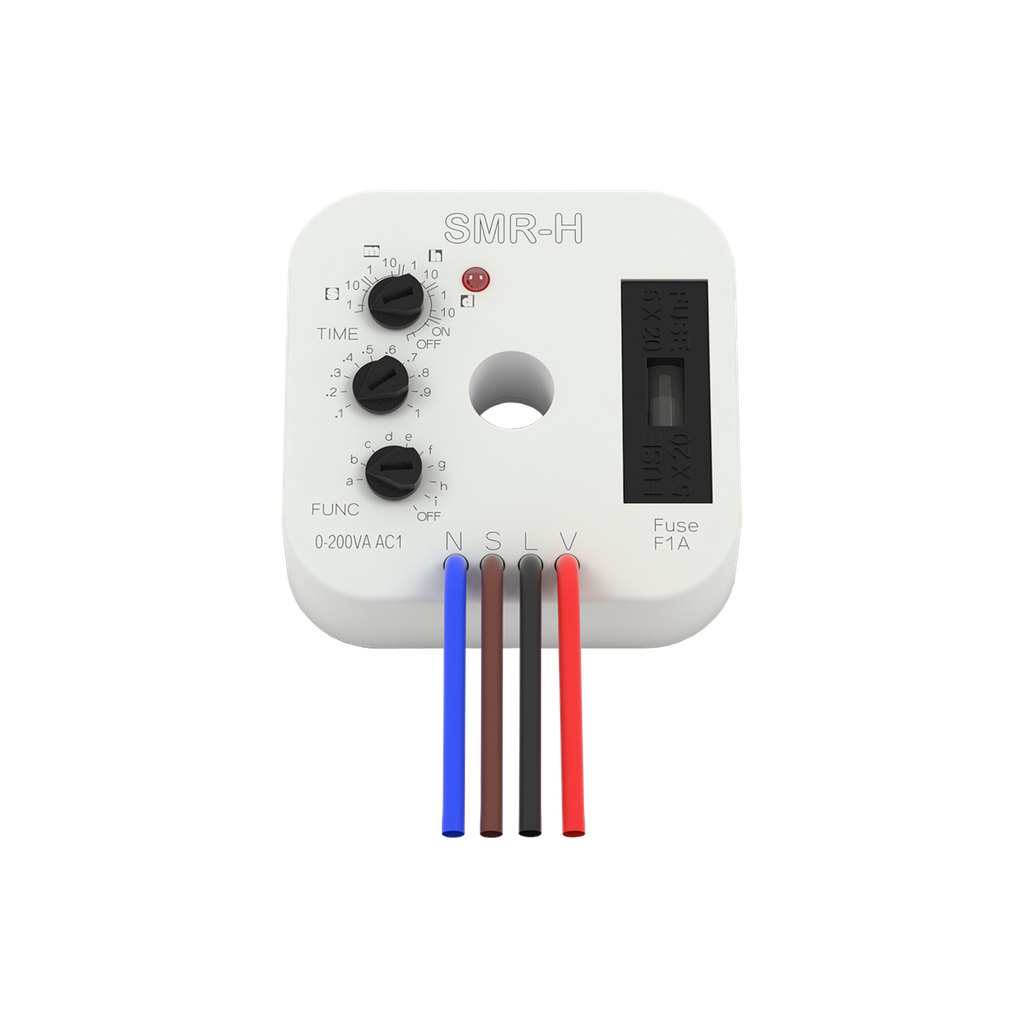 [2911] SMR-H - Super-multifunction relay, 9 functions 4-wire connection, triac output 0-200VA