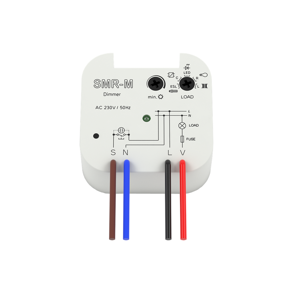 [4377] SMR-M - Dimmer for LED and dimmable energy-saving bulbs