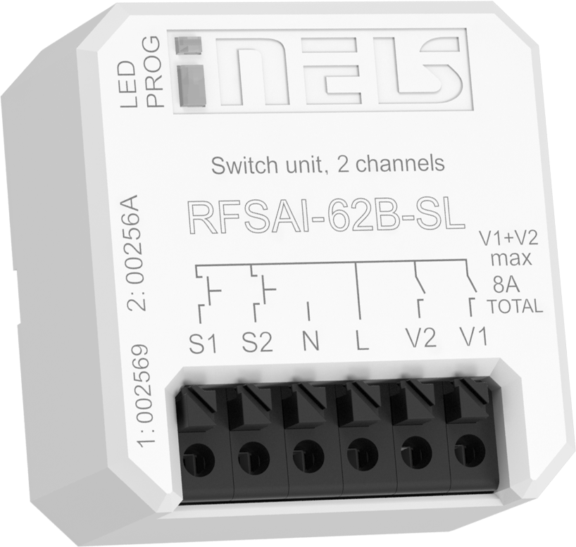 [8975] RFSAI-62B-SL/MT - Switch unit with the inputs for external buttons MATTER