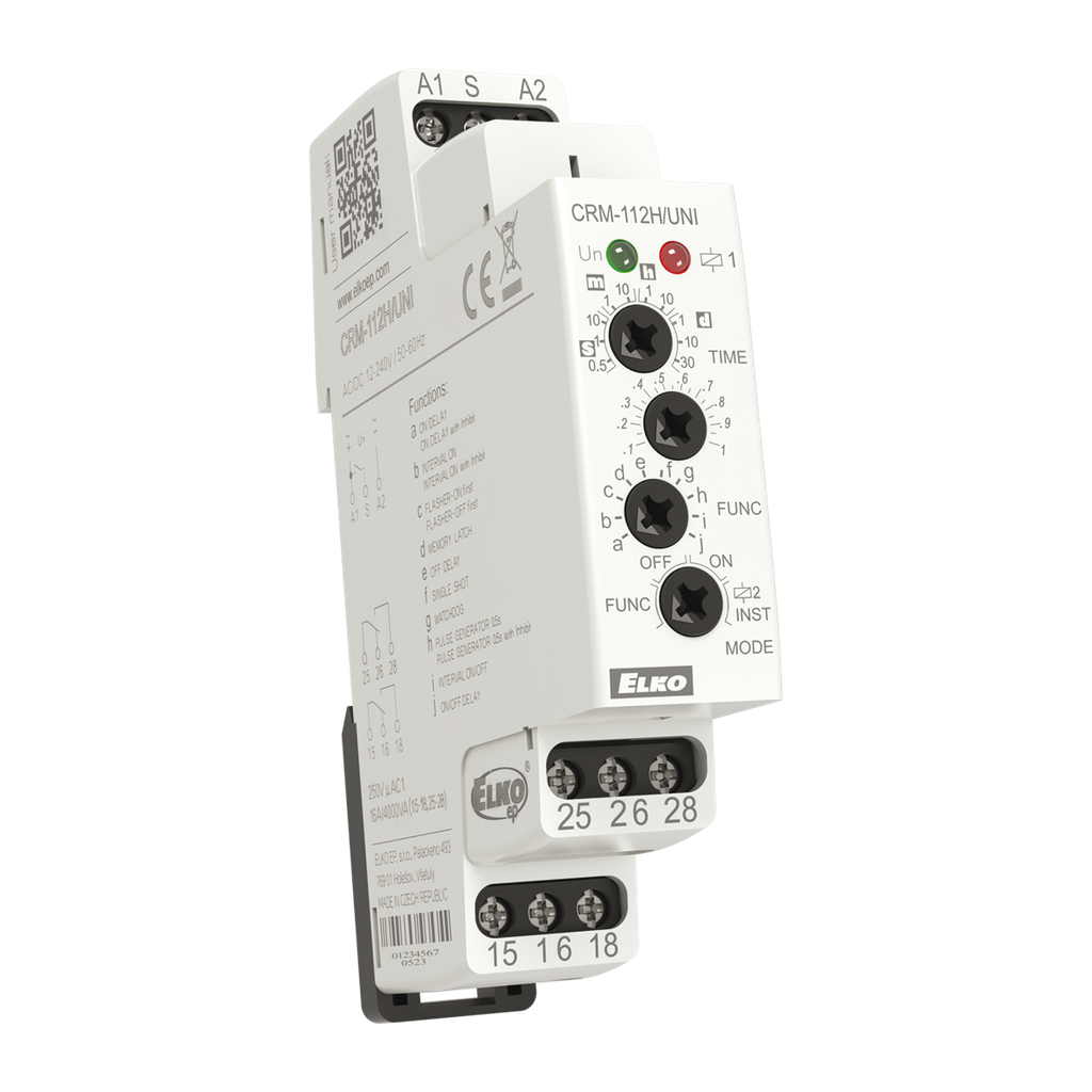 [7553] CRM-112H/UNI_in development - Multifunction time relay with Inhibit delay