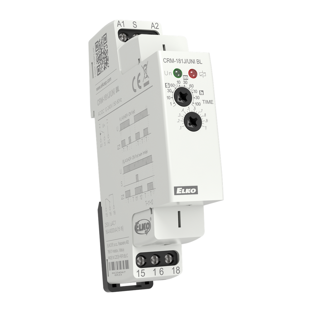 [8040] CRM-181J/UNI BL - Single-function time relay