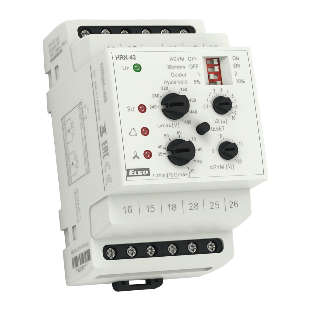 [4730] HRN-43/400V - Monitoring voltage relay, 3-phase