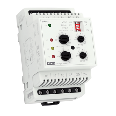 [8534] PRI-41/UNI - Current monitoring relay of Imin and Imax in 1P - AC/DC